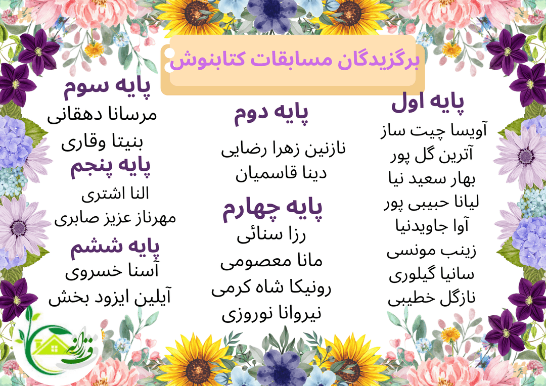 برگزیدگان مسابقات کتابنوش